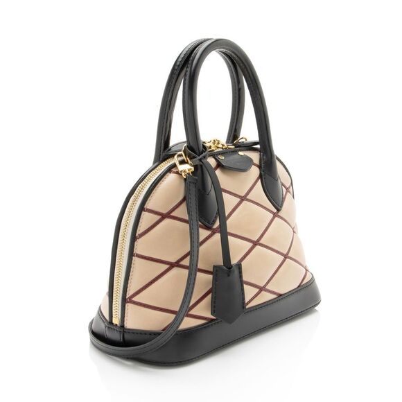 Louis Vuitton Lambskin Malletage Alma BB Satchel - Picture 2 of 16